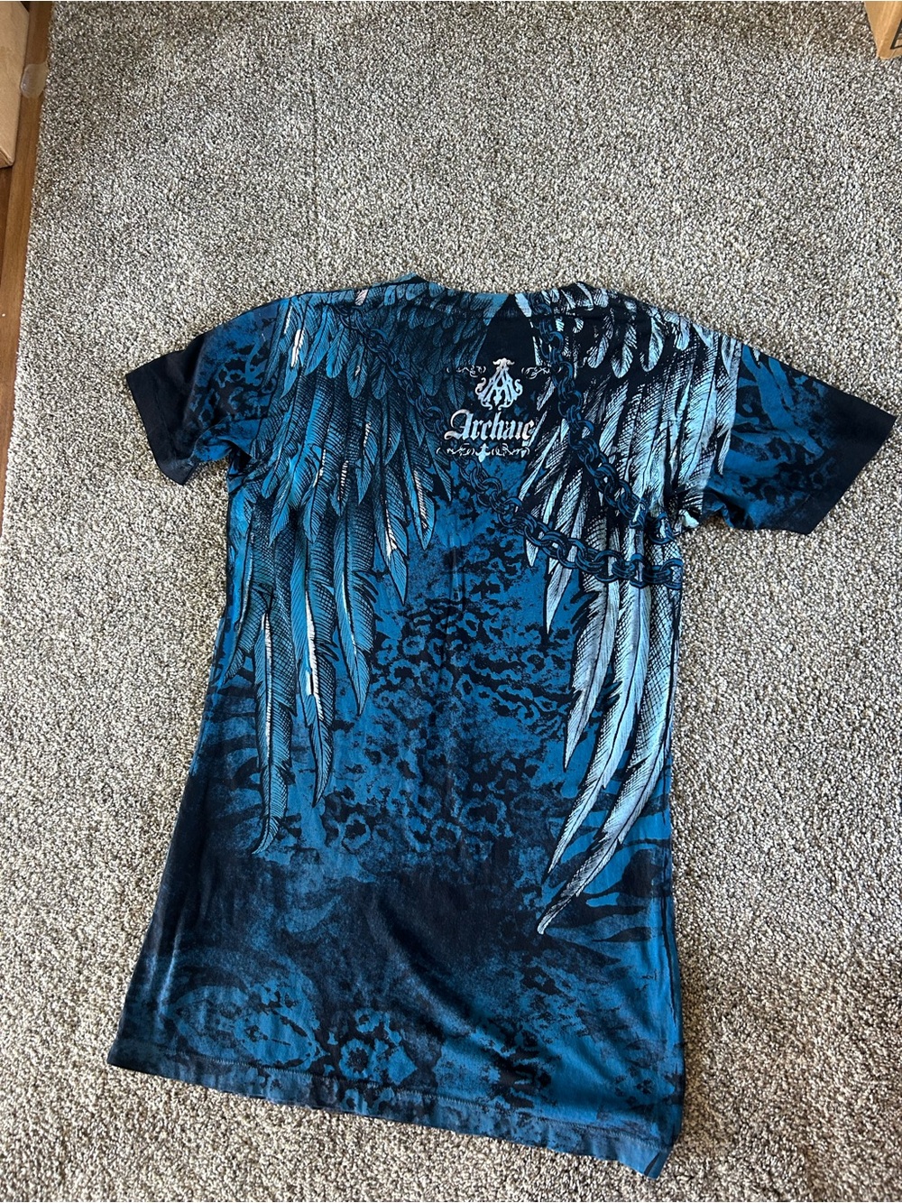 [Archaic by Affliction] Faith Black and Blue Tee - Picture 2 of 7